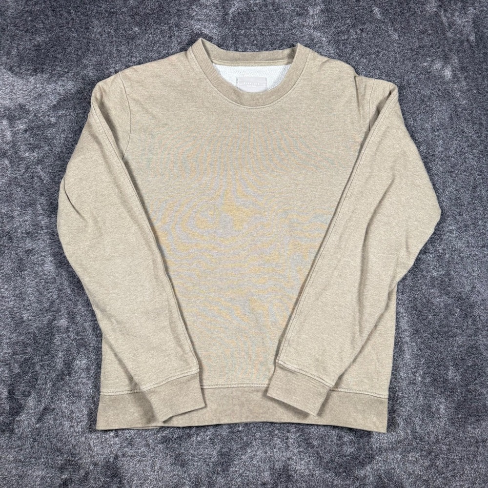 Everlane Organic Cotton French Terry Crewneck Sweatshirt Green Mens Small